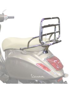 Cuppini Chrome Folding Rear Rack; Vespa Primavera and Sprint