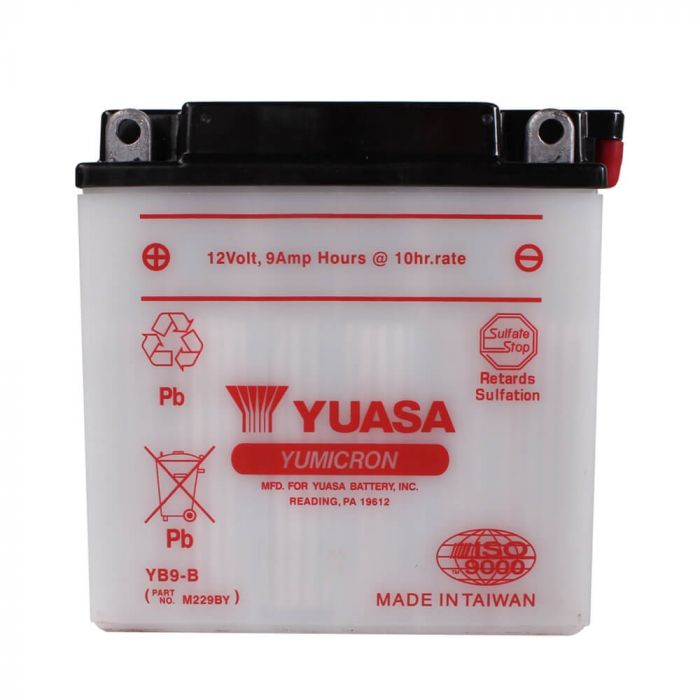 Battery - Yuasa (YB9-B); PX Electric Start, ET4, Stella, etc.