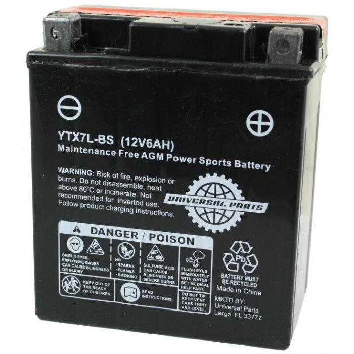 Battery - 12V 6AH  - YTX7L-BS
