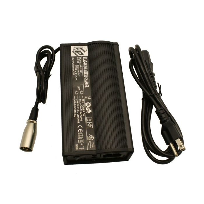 24 Volt 5.0 Amp XLR HP8204B Battery Charger