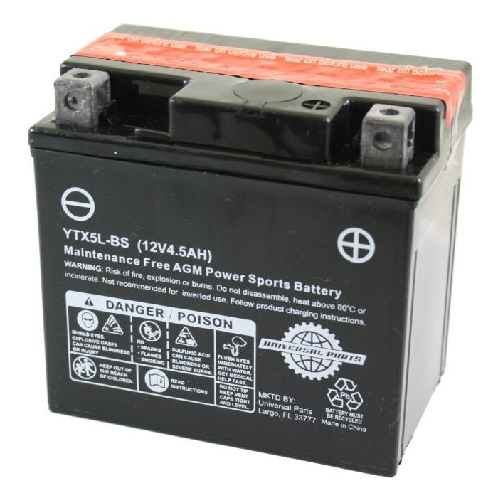 Battery - 12V 4AH  - YTX5L-BS